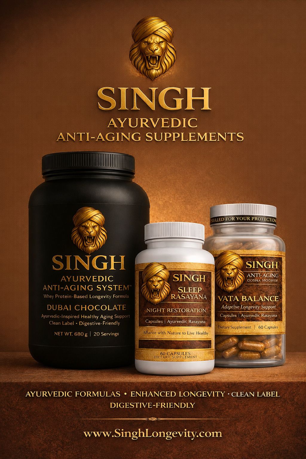Ayurvedic Anti-Aging Kit for Vata Dosha